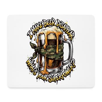 Ich Lasse Bier Verschwinden Craft Beer - Mousepad (Querformat) - Weiß - Vorne