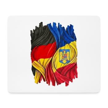 Stolz auf die Deutschland und Rumänien  - Mousepad (Querformat) - Weiß - Vorne