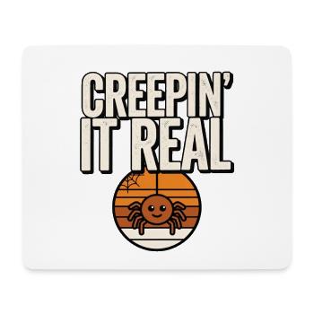Niedliche Halloween-Spinne – Creepin' It Real - Mousepad (Querformat) - Weiß - Vorne