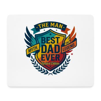 Bester Vater: Der Mann: Die Retro-Legende - Mousepad (Querformat) - Weiß - Vorne