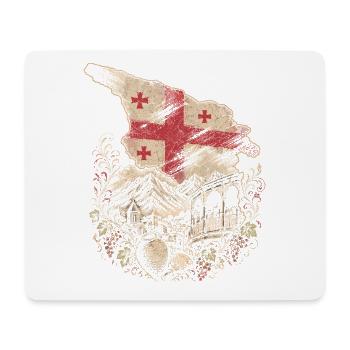 Géorgie Géorgienne Tbilissi Sakartvelo - Tapis de souris (format paysage) - blanc - Devant