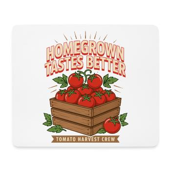 Maison a meilleur goût Tomato Crew - Tapis de souris (format paysage) - blanc - Devant