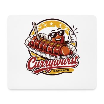 Currywurst Geht Immer | Fast Food Kult - Mousepad (Querformat) - Weiß - Vorne