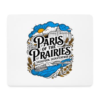 Paris des Prairies Saskatoon, Saskatchewan - Tapis de souris (format paysage) - blanc - Devant