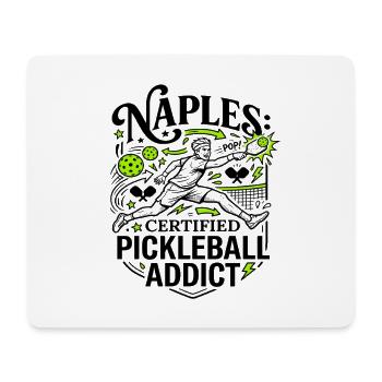 Naples Florida Certified Pickleball Addict - Mousepad (Querformat) - Weiß - Vorne