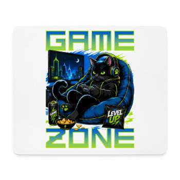 Gamer Gaming Cat Video Game - Mousepad (Querformat) - Weiß - Vorne