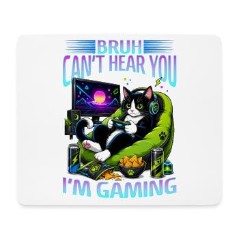 Gamer Gaming Cat Video Game - Mousepad (Querformat) - Weiß - Vorne