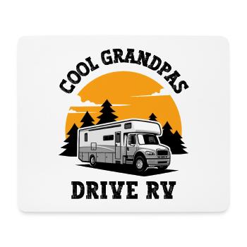 Cool Grandpas Wohnmobil - Mousepad (Querformat) - Weiß - Vorne