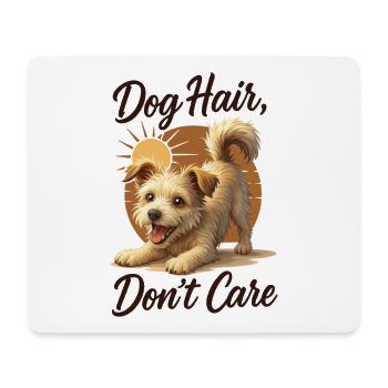Hundehaare kümmern sich nicht um Welpenhaare überall Merch - Mousepad (Querformat) - Weiß - Vorne