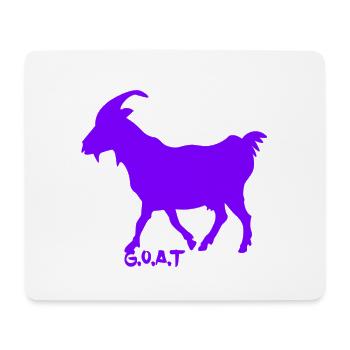 G.O.A.T. Ziege lila - Mousepad (Querformat) - Weiß - Vorne