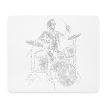 James Buchanan  Vintage Schlagzeuger - Mousepad (Querformat) - Weiß - Vorne