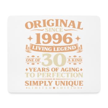 Baujahr 1996 Geburtstag 30 Jahre Vintage - Mousepad (Querformat) - Weiß - Vorne