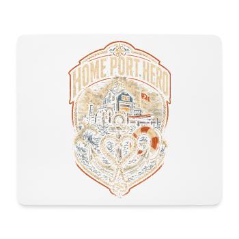 Küstenwache Rettungsschwimmer Home Port Hero - Mousepad (Querformat) - Weiß - Vorne