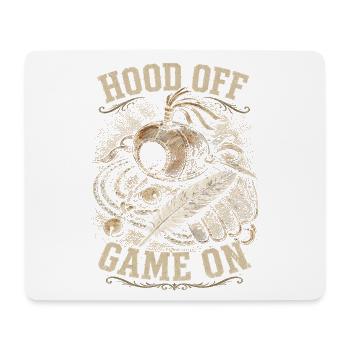 Falknerei Falkner Hood Off Game On - Mousepad (Querformat) - Weiß - Vorne