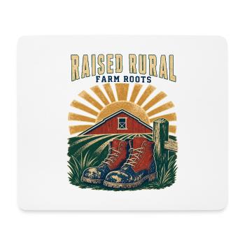 Aufgewachsen auf ländlichen Bauernhöfen, Bauernleben Südstaatlicher Stolz - Mousepad (Querformat) - Weiß - Vorne