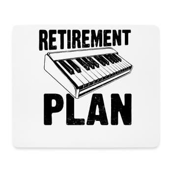Retirement Plan Piano Keyboard - Mousepad (Querformat) - Weiß - Vorne