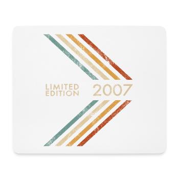 2007 Limited Edition Geburtstag Mann Frau Retro - Mousepad (Querformat) - Weiß - Vorne