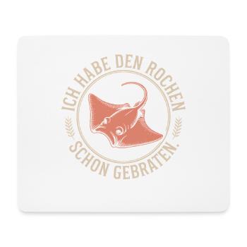 Rochen Schon Gebraten Stachelrochen Manta Rochen - Mousepad (Querformat) - Weiß - Vorne