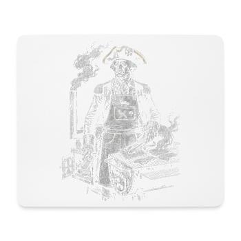 George Washington beim BBQ Grillen - Mousepad (Querformat) - Weiß - Vorne