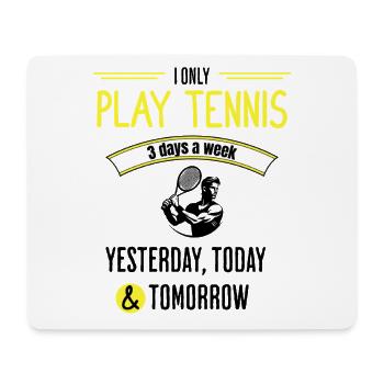 Lustiges Tennis-Zitat - Mousepad (Querformat) - Weiß - Vorne