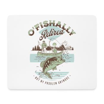 Vintage Fishing Retirement - Mouse Pad (horizontal) - white - Front