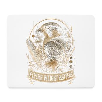 Falknerei Falkner Flying Weight Matters - Mousepad (Querformat) - Weiß - Vorne
