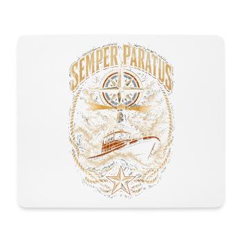 Küstenwache Rettungsschwimmer Semper Partus - Mousepad (Querformat) - Weiß - Vorne