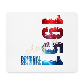 75. Geburtstag Geschenk Original August 1951 - Mousepad (Querformat) - Weiß - Vorne