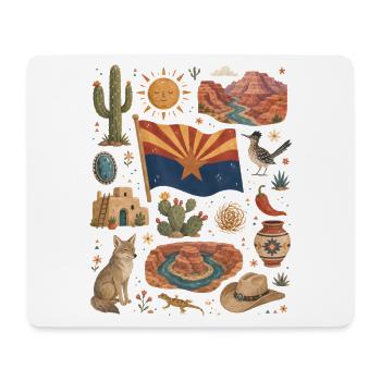 Arizona | Wüste, Canyons & Freiheit - Mousepad (Querformat) - Weiß - Vorne