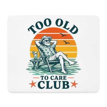 Too Old To Care Club Opa-Urlaub - Mousepad (Querformat) - Weiß - Vorne