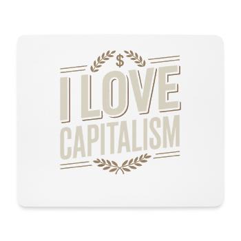 I Love Capitalism Unternehmer Aktien Kapitalismus - Mousepad (Querformat) - Weiß - Vorne