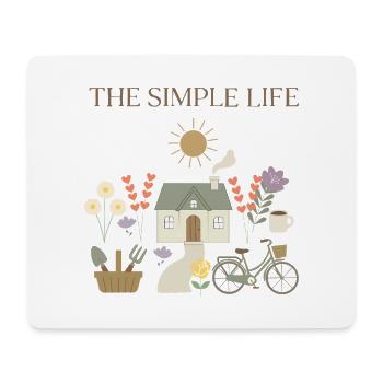 The Simple Life Cottage Garden - Mousepad (Querformat) - Weiß - Vorne