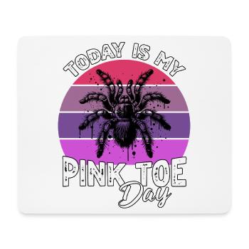 Pinkzeh Rosafuss Tarantel - Mousepad (Querformat) - Weiß - Vorne