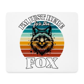 Lustige Rotfuchs Fuchs Sprüche - Mousepad (Querformat) - Weiß - Vorne