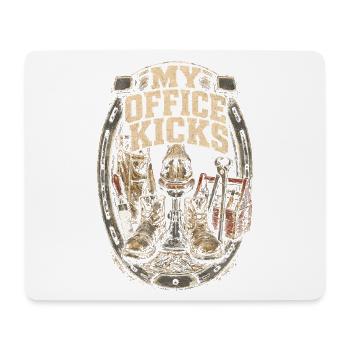 Hufschmied Hufschmiede My Office Kicks - Mousepad (Querformat) - Weiß - Vorne