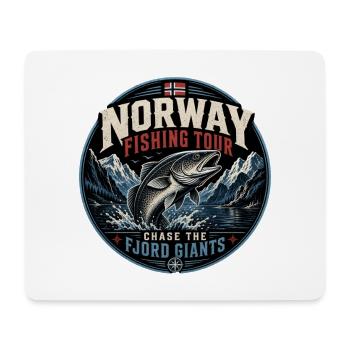 Norwegen Angeln - Mousepad (Querformat) - Weiß - Vorne