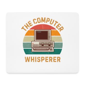 Computer Whisperer lustiges IT-Tech-Geschenk - Mousepad (Querformat) - Weiß - Vorne