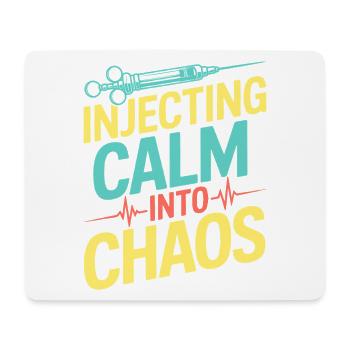 Anesthesiologist Calm Into Chaos Anesthesia - Mousepad (Querformat) - Weiß - Vorne
