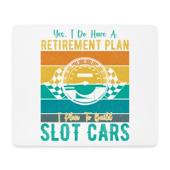 Retirement Plan Build Slot Cars Slotracing Gift - Mousepad (Querformat) - Weiß - Vorne