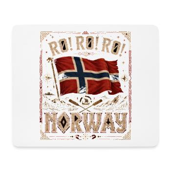  Roll Roll Norway Norwegen Wikinger Flagge - Mousepad (Querformat) - Weiß - Vorne