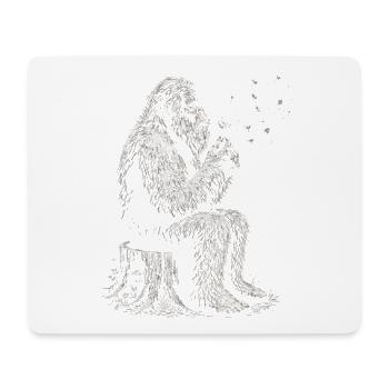 Bigfoot, dandelion, dandelion, nature lover - Mouse Pad (horizontal) - white - Front