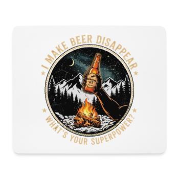I Make Beer Disappear Craft Beer - Mousepad (Querformat) - Weiß - Vorne