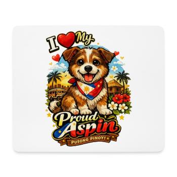 Aspin-Hund – Stolz der Philippinen - Mousepad (Querformat) - Weiß - Vorne