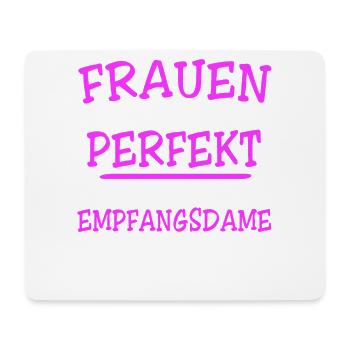Empfangsdame Sprüche - Mousepad (Querformat) - Weiß - Vorne