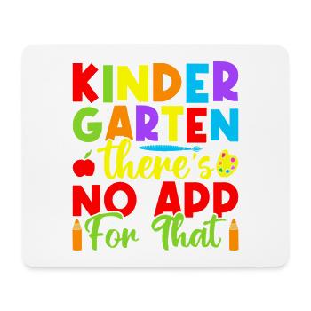 Pre K Teacher No App For That Kindergarten Teacher - Mousepad (Querformat) - Weiß - Vorne