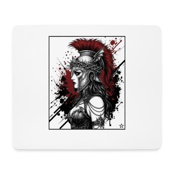 Valkyrie Kriegshelm Punk - Mousepad (Querformat) - Weiß - Vorne