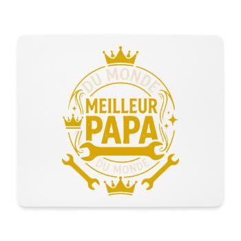 Meilleur Papa Du Monde Bricoleur Rétro - Tapis de souris (format paysage) - blanc - Devant