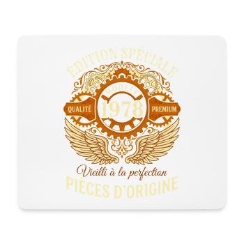 Anniversaire 1978 Modèle Vintage Original - Tapis de souris (format paysage) - blanc - Devant