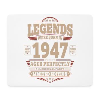 79th Birthday Gift Husband 1947 Vintage Retro - Mouse Pad (horizontal) - white - Front