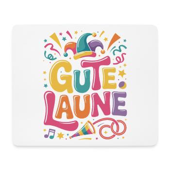 Costume de Carnaval de bonne humeur Alaaf - Tapis de souris (format paysage) - blanc - Devant